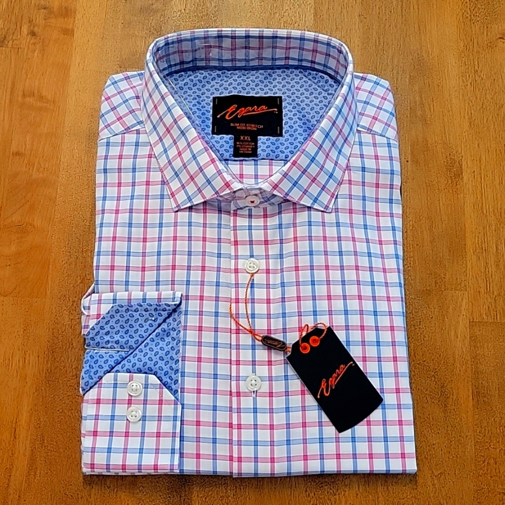 Men's Egara Slim Fit Stretch Button Shirt